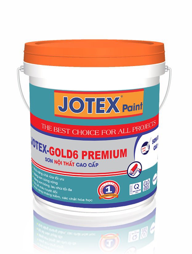 Jotex-Gold 6 PREMIUM Sơn nội thất bóng cao cấp 