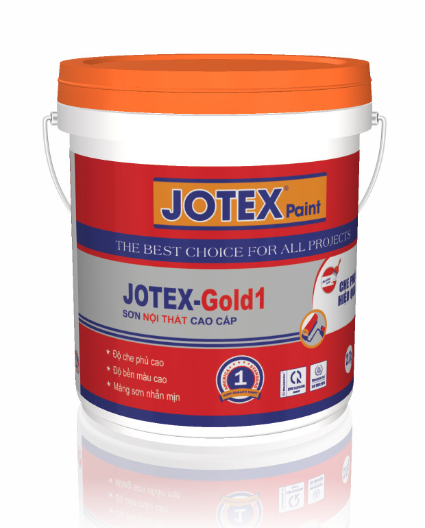 Jotex-Gold 1 Sơn nội thất mịn che phủ hiệu quả